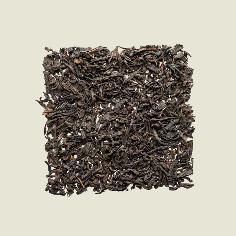 Keemun OP lose ausgelegt, feine, dunkle Schwarztee-Blätter mit leichtem Glanz – klassischer chinesischer Tee von Noema.